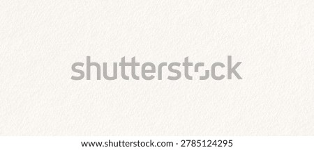 White paper texture background template. Macro shot of rough textured cardstock surface for art projects, stationery. Clean blank sheet as copy space for creative design and typography layout