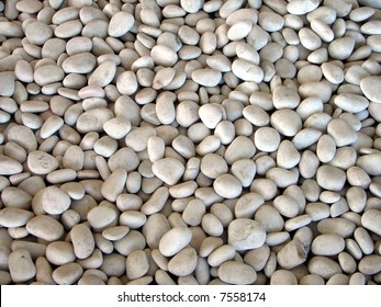 white pebble stones texture