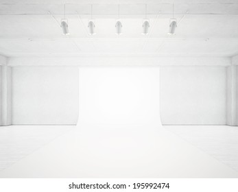 White Photo Studio Interior