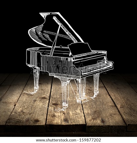 white piano 