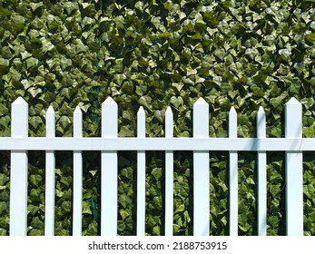 A White Picket Fence Yard Green Camouflage Plastic Net Netting Shade Cover Industrial Backyard Army Covering