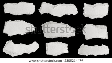 a white piece of paper on a black isolated background Foto d'archivio © 