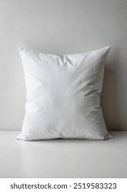 White pillow mockup home comfort background