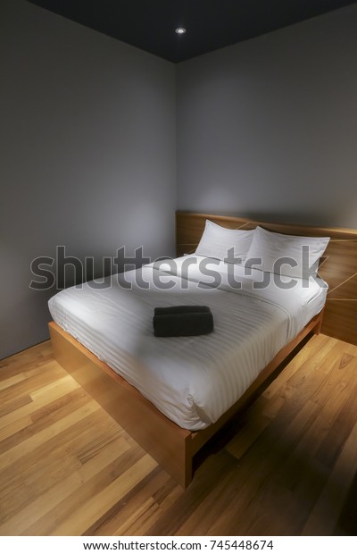 White Pillow On Bed Small Simple Stock Photo Edit Now