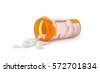 prescription bottle isolated