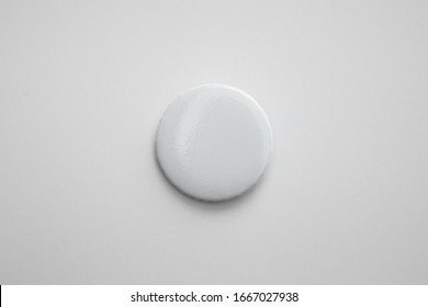 White pin button. Pin button set. Collection of realistic pin buttons. White blank badge pin brooch isolated on white background. Photo of badge.Badge Mock-up isolated on background. - Shutterstock ID 1667027938