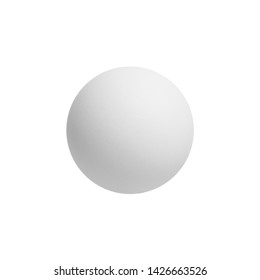 White Ping-pong Ball Isolated , Clipping Path 