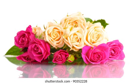 Colorful Roses Beautiful Flower Bouquet On Stock Photo (Edit Now) 69559921