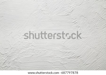 White plaster on the wall background or texture