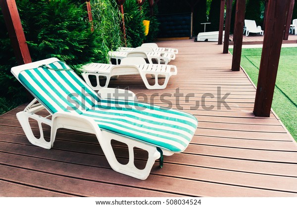 White Plastic Chaise Lounge Chair White Stock Image Download Now