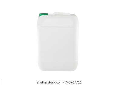 White plastic container isolated on white background (with clipping work path)