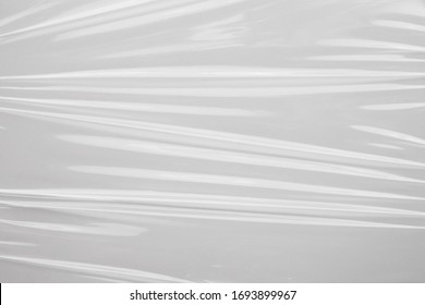 White Plastic Film Wrap Texture Background