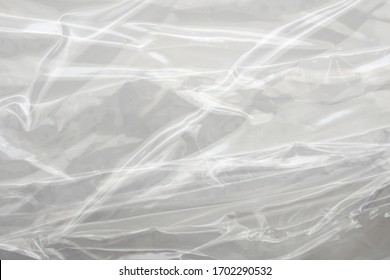 White Plastic Film Wrap Texture Background