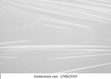 White Plastic Film Wrap Texture Background