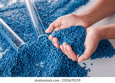 White plastic grain, plastic polymer granules,hand hold Polymer pellets, Raw materials for making water pipes, Plastics from petrochemicals and compound extrusion, resin from plant polyethylene.
