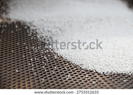 White Plastic Pellets – Virgin Polymer Granules Raw Material for Synthetic Fiber and Textile Production