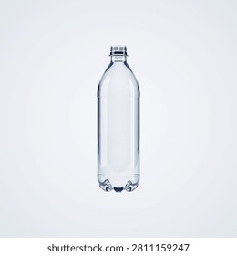 White plastic spray bottle with trigger mechanism and flip cap