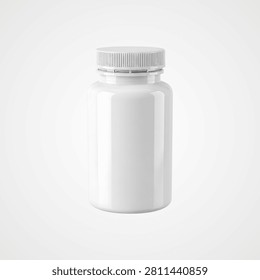 White plastic spray bottle with trigger mechanism on white background
