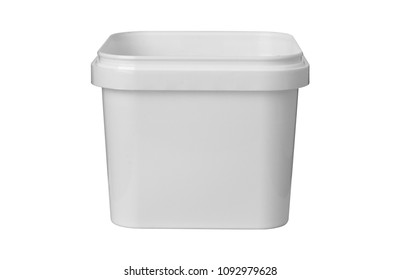 square plastic tub