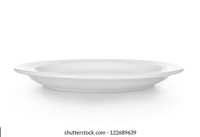 White Plate Isolated On White