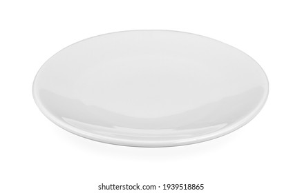 White Plate Isolated On White Background