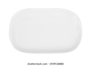 White Plate Isolated On White Background