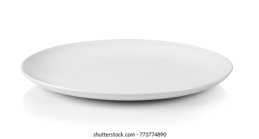 white plate isolated on white background - Shutterstock ID 773774890
