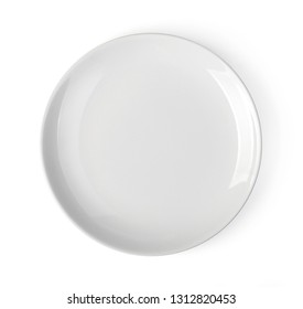 White Plate On A White Background