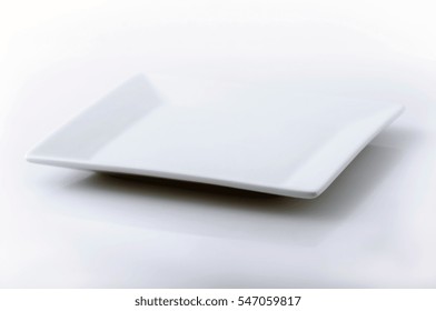 White Plate On White Background