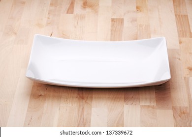 White Plate On The Table