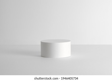White Platform and Base for product photography mockup