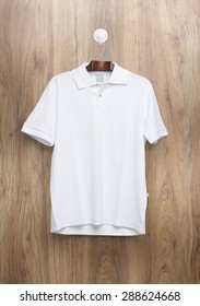 White Polo Shirt For Template.