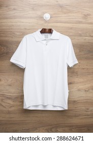 White Polo Shirt For Template.