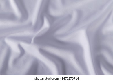 White Polyester Fabric Texture Background ,wavy Fabric