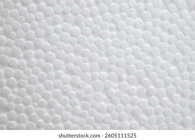 White polystyrene foam texture background