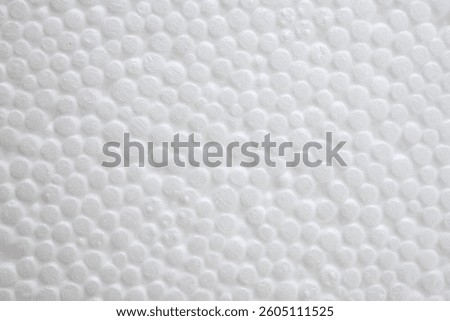White polystyrene foam texture background