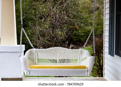 White Porch Swing