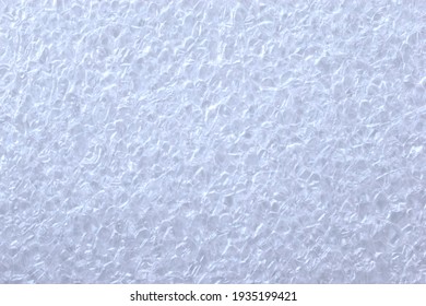 White Porous Surface Of The Foam Filler