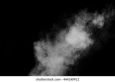 White powder explosion on black background.  - Shutterstock ID 444140911