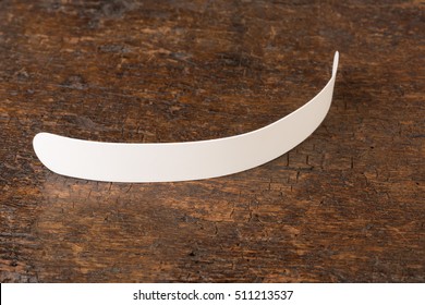 White Priest Collar As Worn In A Priest Shirt Or Cassock