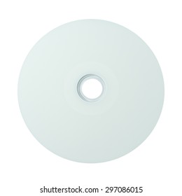 Blank White Printable Surface Cd Dvd Stock Photo (Edit Now) 297086012