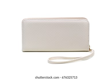 White Purse Isolated                         