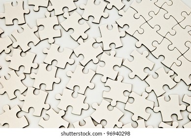 White Puzzle Pieces Background Stock Photo 96940298 | Shutterstock