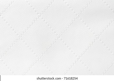  White Quilted Leather Background