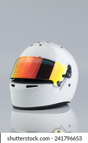 White Racing Helmet