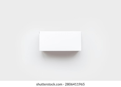 White Rectangular Pill Box Packaging Mockup
