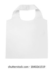 White recycle bag isolated on white background