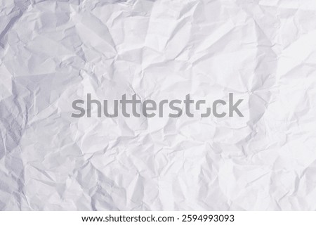 White recycled craft paper texture as background. Grey paper texture, Old vintage page or grunge vignette of old newspaper. Pattern rough art creased grunge letter. Hardboard with copy space for text.