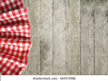 White And Red Tablecloth 