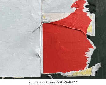 White red torn scratched street poster placard background texture   - Powered by Shutterstock